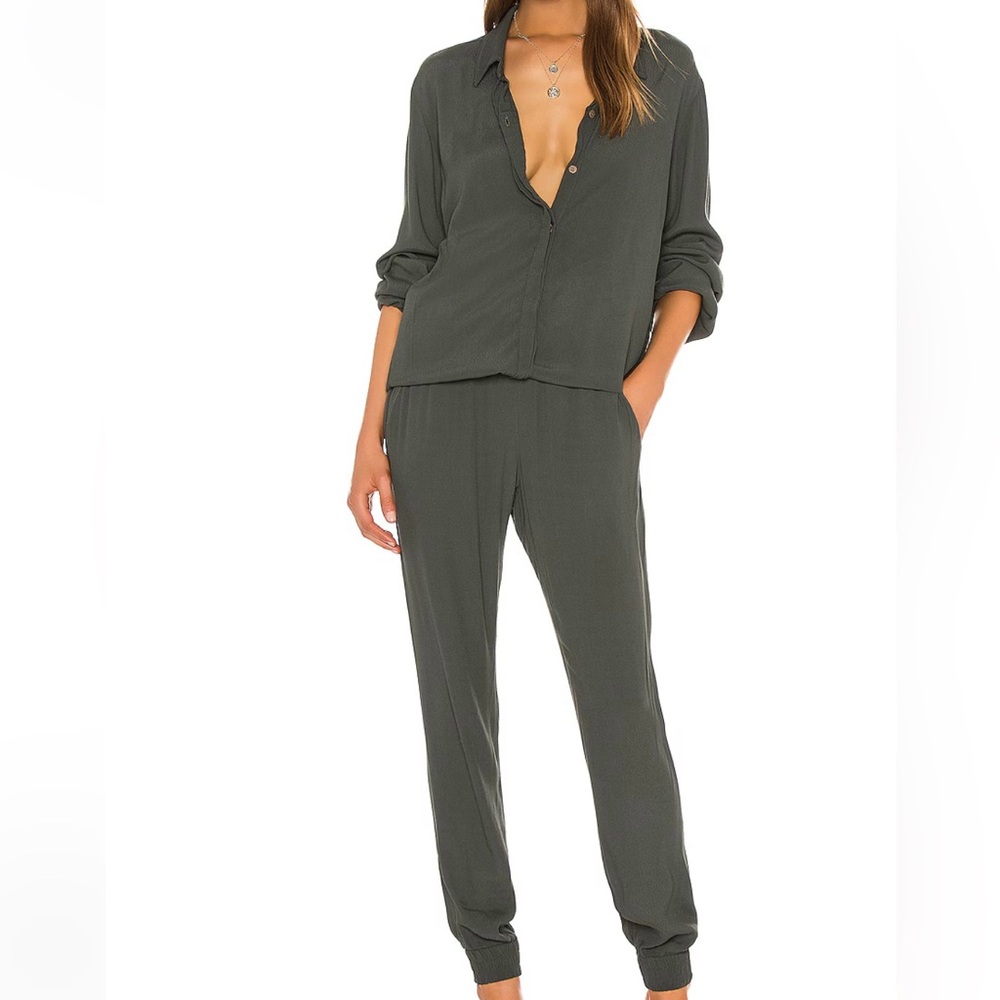 Monroe crepe long sleeve jumpsuit - never worn